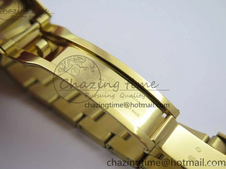 0109 Daytona 116589RBOW YG Rainbow Crystal BLF Best Edition Black Dial on YG Bracelet A SmoothTexture 3175